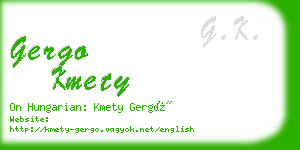 gergo kmety business card